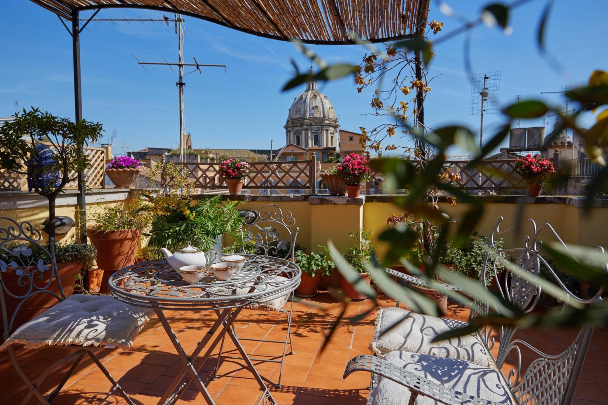 Trasteverehome - Attic Terrace Center Of Rome Baroque Bagian luar foto