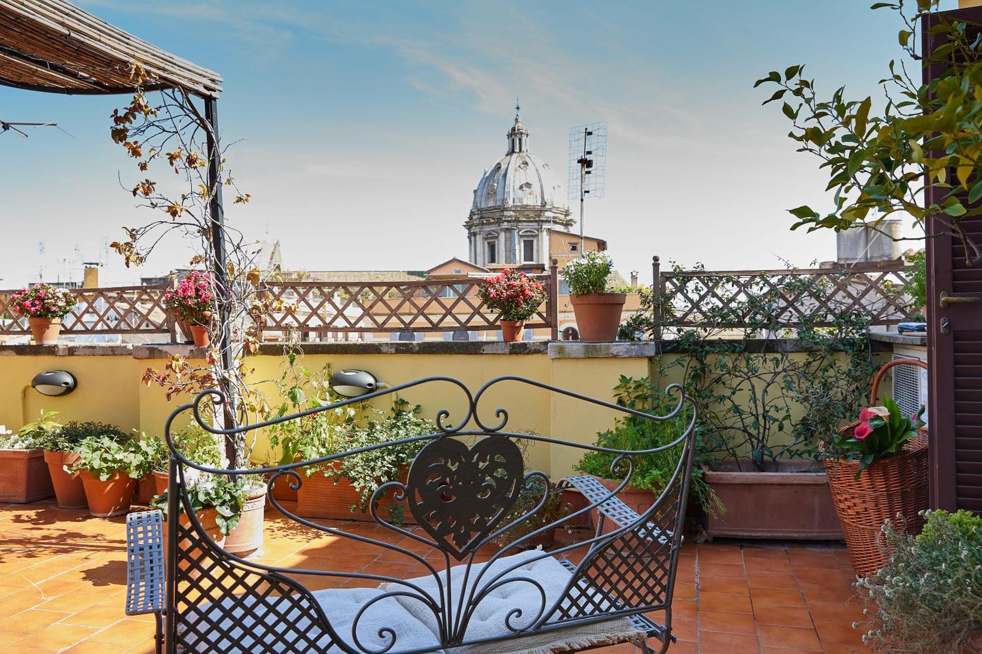 Trasteverehome - Attic Terrace Center Of Rome Baroque Bagian luar foto