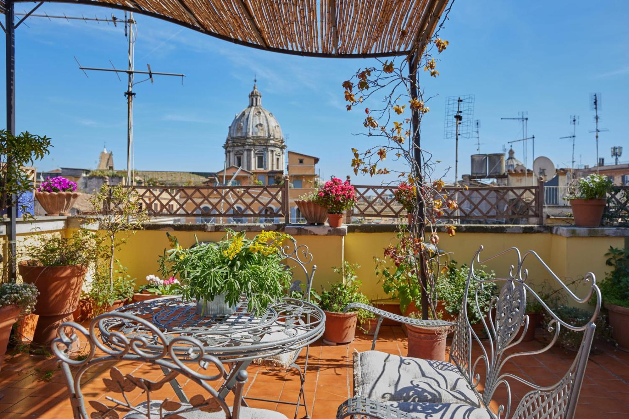 Trasteverehome - Attic Terrace Center Of Rome Baroque Bagian luar foto