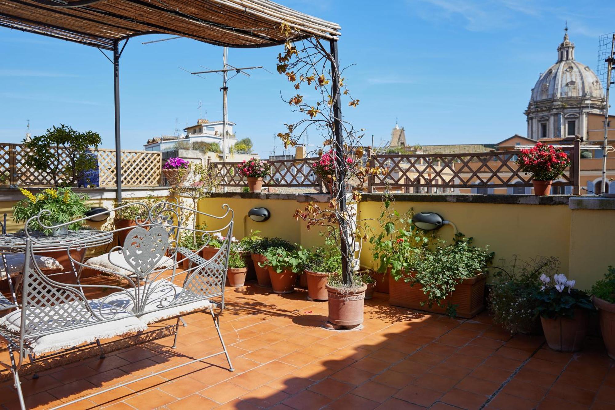 Trasteverehome - Attic Terrace Center Of Rome Baroque Bagian luar foto