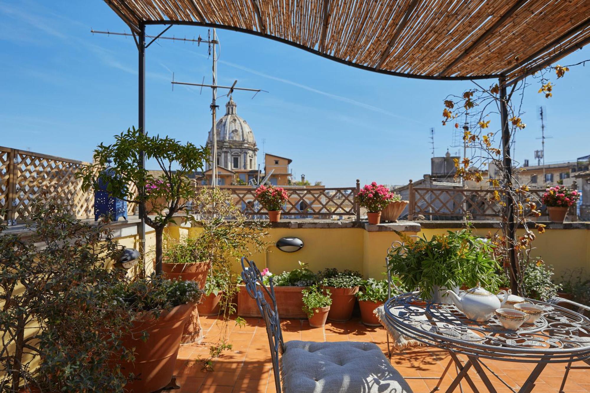 Trasteverehome - Attic Terrace Center Of Rome Baroque Bagian luar foto